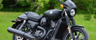 Американский мотоцикл Harley-Davidson Street 750 черного цвета