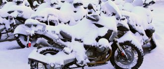 where to store a motorcycle in winter