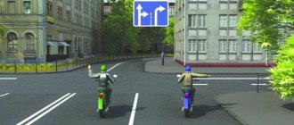 Use of gestures by motorcyclists