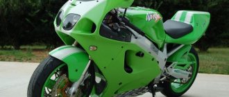 The Kawasaki ZX-7R motorcycle is ideal on the race track
