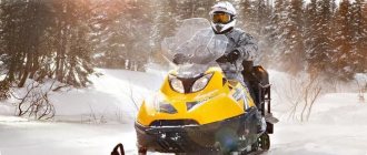 Running in the Stels S800 Wolverine snowmobile