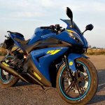 Синий мотоцикл вайпер р1
