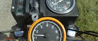 Tachometer for motorcycle