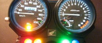 Тюнинг подсветки приборной панели мотоцикла Honda cb 400 светодиодами