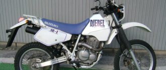 Appearance of the first generation Suzuki Djebel 250 motorcycle