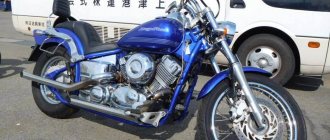 Yamaha Drag Star XVS 400 синий фото
